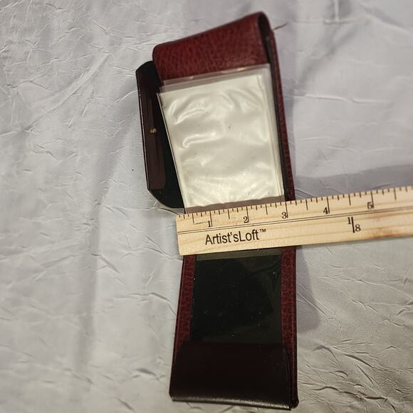 Buxton Convertible Billfold Wallet Leather Bifold Red - Picture 8 of 8